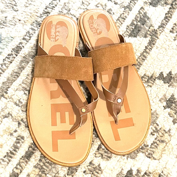 Sorel Leather Easy Sandals - Picture 2 of 4